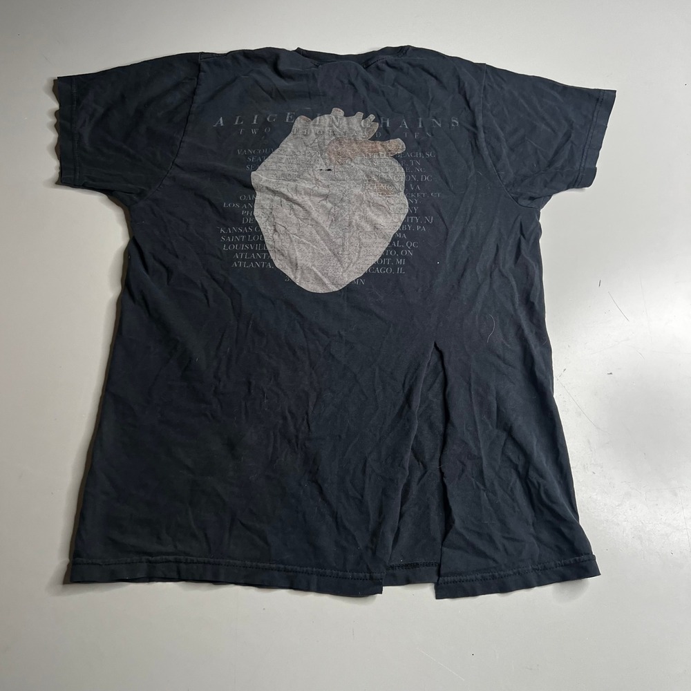 Alice In Chains Black Gives Way To Blue 2010 Tour Shirt Black Graphic Tee Small - Picture 4 of 9